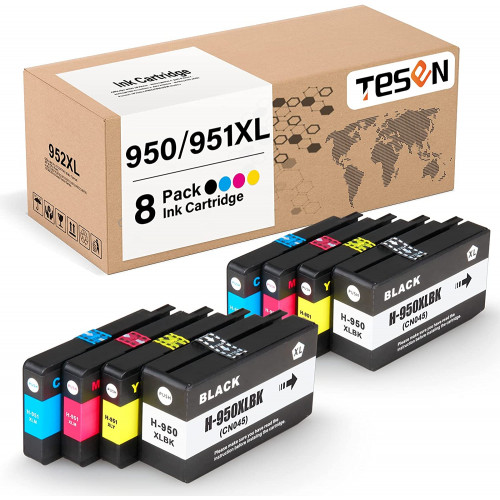 HP 950XL 951XL Compatible Ink Cartridge 8-Piece Combo Pack